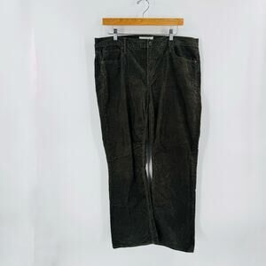 GAP Baby Boot Mid Rise Olive Green Corduroy Pants Women's size 16R